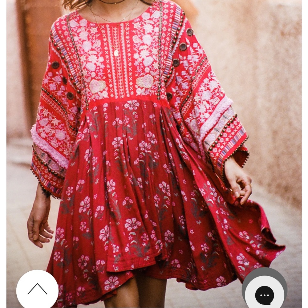 Spell and the Gypsy Arabian Jewel Red Dress S M
